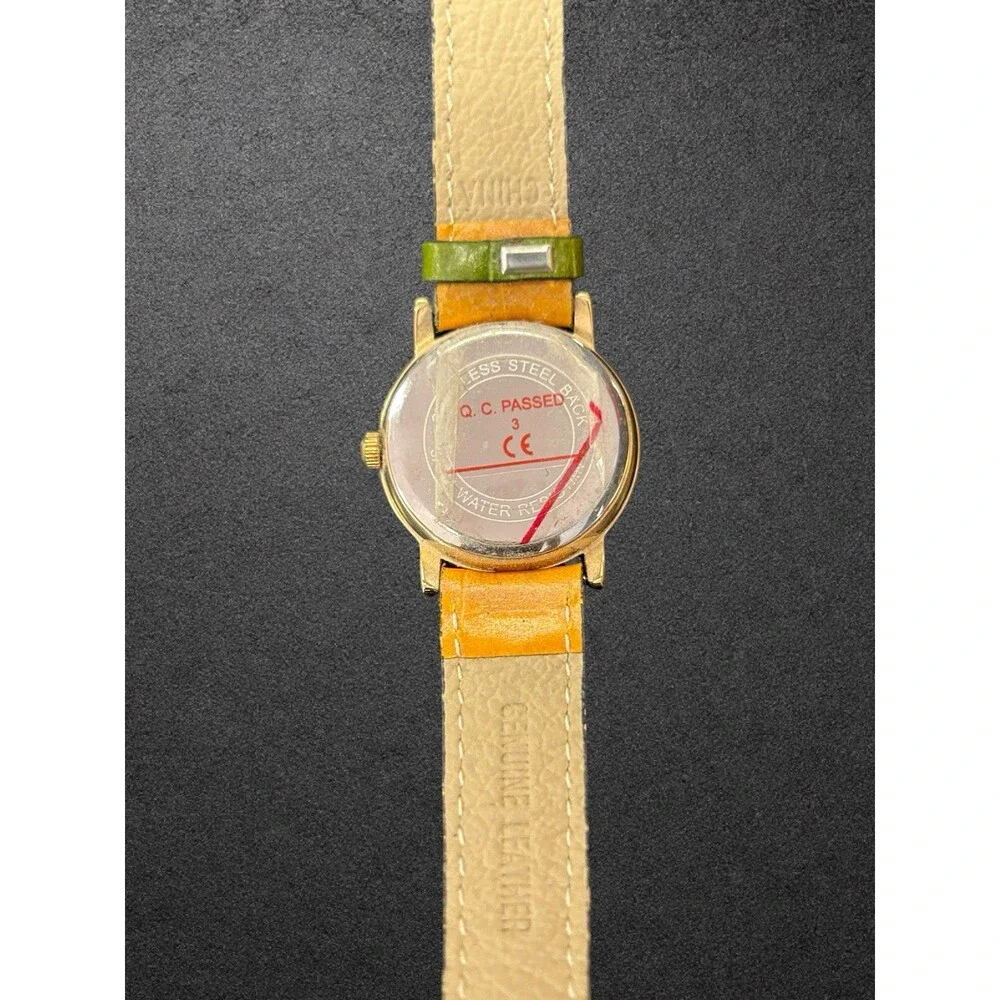 ORVIS Genuine Leather Multicolored Quartz Women's Watch New Battery